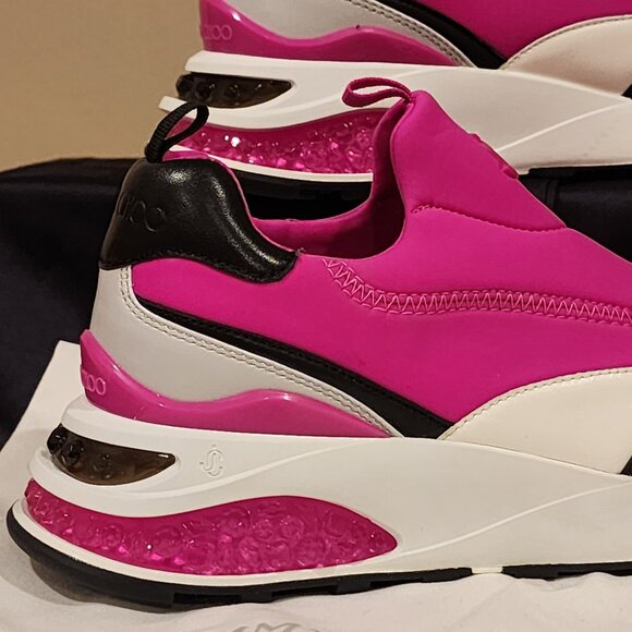 Brand New EU39 Jimmy Choo Sneakers Ballet Pink Slip On - Picture 5 of 12